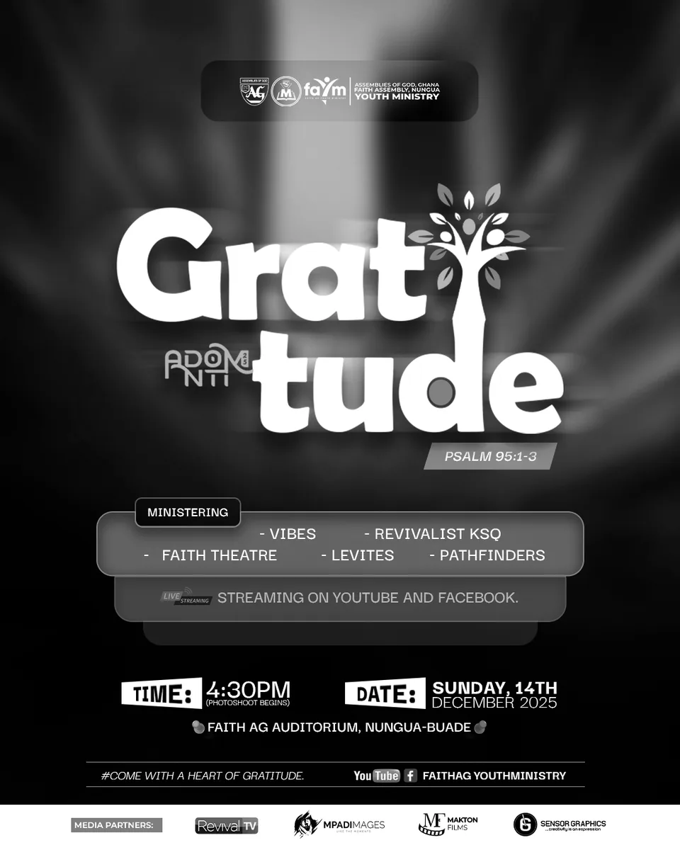 Gratitude 2025 event poster design
